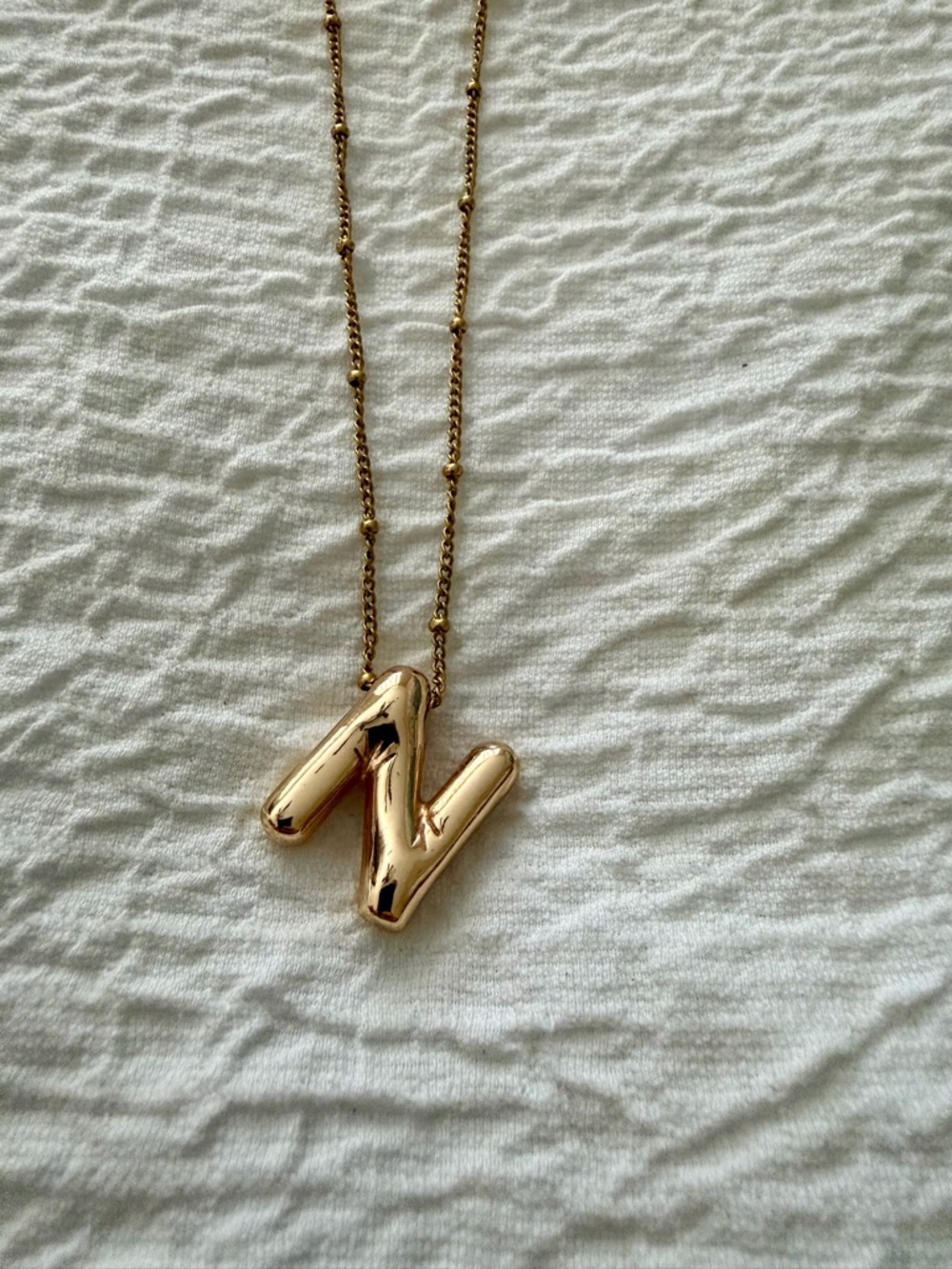 Gold Letter 'N' Pendant Necklace - Timeless Women’s Jewelry